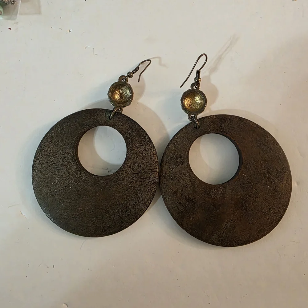 Fashion Jewelry Brown Geometric Earrings